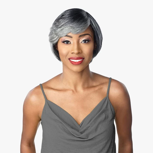 SENSATIONNEL EMPIRE SALT & PEPPER Human Hair Wig - NYLA 2 SENSATIONNEL EMPIRE SALT & PEPPER Human Hair Wig - NYLA - Image 2