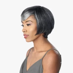 SENSATIONNEL EMPIRE SALT & PEPPER Human Hair Wig - NYLA 12 SENSATIONNEL EMPIRE SALT & PEPPER Human Hair Wig - NYLA -Cheap Wig Shop sensationnel empire wig nyla 06