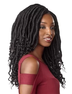 SENSATIONNEL LULUTRESS 3X CHUNKY GODDESS LOCS 16" -Cheap Wig Shop sensationnel lulutress 3x pre looped crochet chunky goddess locs 16 003