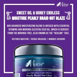 The Mane Choice Tropical Moringa Sweet Oil & Honey Endless Moisture Pearly Braid Out Glaze 12oz -Cheap Wig Shop the mane choice tropical moringa pearly braid out glaze 12oz 03 600x600 1