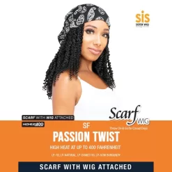 ZURY SIS SYNTHETIC SCARF WIG - SF PASSION TWIST