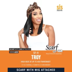 ZURY SIS SYNTHETIC SCARF WIG - SF-H TROY